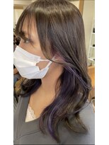 ゴウトゥデイシェアサロン 町田店(GO TODAY SHAiRE SALON)&nbsp;イヤリングカラー×ラベンダー