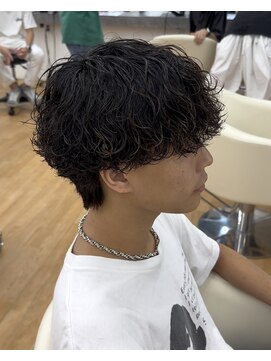 ビカム 名駅(become) 【波巻きパーマ】ネープレスメンズスパイラルツイストシャドウ