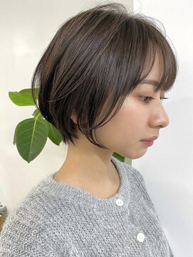 クラップス オル 金沢八景(CLAPS Ore) ミルクティベージュカラーミニボブ大人ショートボブショート
