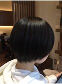 コンパクトショートボブ＊黒髪暗髪＊透明感立体感20代30代