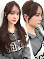 アマトウキョウ アユンチェ(AMA TOKYO×AYUNCHE) 前髪顔まわり韓国ヘアレイヤーカットサイドバンク2wayバンク韓国