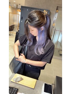 エフ 西大寺(ef) インナーカラー ホワイトパープル