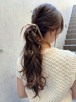 レジュアル(RESSUAL) ミディアムヘア暗めカラーグランマッシュデザインカラー