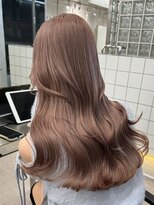 サンクマーケット 渋谷(cinq MARKET)&nbsp;渋谷ブリーチカラーハイトーンミルクティーベージュ韓国カラー