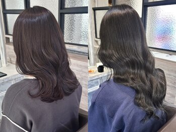 ジャストビューティマカロン 上大岡(Just Beauty macaron)の写真/カラーやブリーチで傷んだ髪を芯からケアし、美しさを引き出し理想のヘアに*[ダブルカラー/上大岡駅]