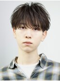 ゆるふわ無造作ナチュラル黒髪ニュアンスシースルーマッシュ