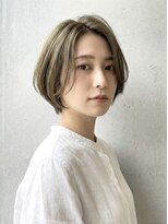 カラープロデュースバイアルバ(color produce byALBA)&nbsp;ミルクティーブロンド/ダークブルー/デジタルパーマ/幡ヶ谷
