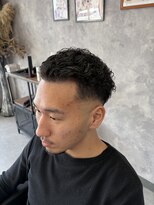段 バチッと決まる、極道パーマ