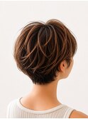 丸みショート×ニュアンスパーマ