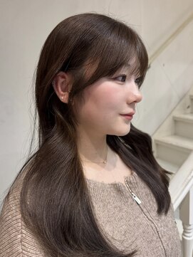 シュガソル 元町三宮(syugasol) 着物ヘア/大人ガーリー/ダークアッシュ/似合わせカット/元町三宮