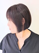 エンクス 天王町店(enx) ダークパープル/ナチュラルショート/夏のヘアアレンジ天王町HA83