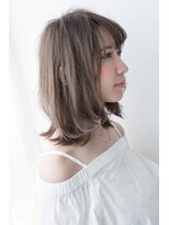 lume 経堂【ルーム】【10月下旬オープン（予定）】&nbsp;★くびレイヤーエモージュ斜めバング グレージュカラー