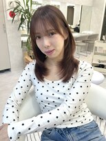 アプリ 大宮西口(appri)&nbsp;ミディアムレイヤー/チョコレートブラウン/艶カラー