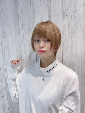 リアイス(Re:ICE) ミニウルフ/くすみブルー/流れるレイヤー/インナーハイライト