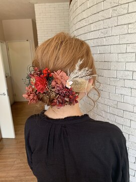マール(marl) 【marl.】ローシニヨン　ヘアアレンジ