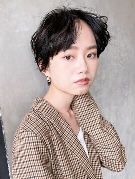 アイティー バイ アルバム 浦和店(IT by ALBUM) ラフパーマ_ビタミンカラーメルティカラーくびれヘア_8885