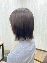 トコ(toco) 切りっぱなしボブ×オリーブ系カラー♪