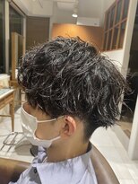 リボーン ビューティー リゾート 松戸店(re-born Beauty Resort) アッシュブラックベリーショートウルフカルマパーマ