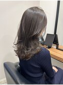 アッシュブラウン レイヤーカット エアリーロング渋谷表参道