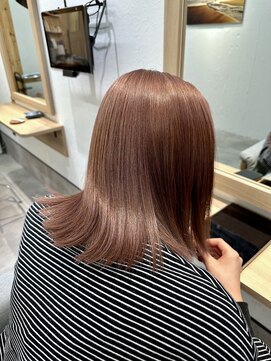 リノショアーズ 元町店(RINOSHORES) 透明感カラー★ダブルカラーブリーチほんのりピンクブラウン