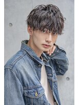 【小久保style】ベリーショートニュアンスパーマグレーベージュ