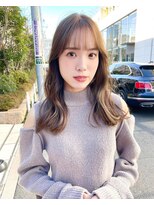 ナチュラル小顔前髪あり後れ毛サイドバング結べるボブくびれヘア