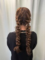ツイン編みおろし