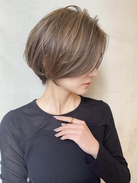 ロンドエニカ 大宮(Lond enika) 黒髪ボブルフネビージュ小顔ワンレンスペインカール