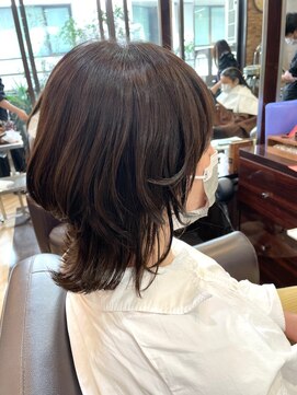 キャラ 池袋本店(CHARA) バッサリ!ウルフカット&アッシュカラー【池袋/ウルフ/大村】