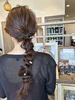 ヘアー テクニカ(hair Technica) 編みおろしヘアセット　岡山/十日市/大元/岡南