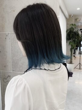 リアン 上尾店(Rien) ターコイズブルー×エンドカラー