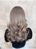 ハイトーンカラー/ミルクティーアッシュ/韓国風巻き