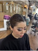 社交ダンスヘアセット