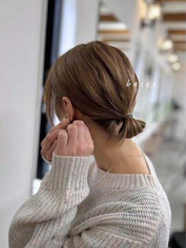 ヘアサロン エスプリ(hair salon esprit) くすみベージュ／ブリーチカラー