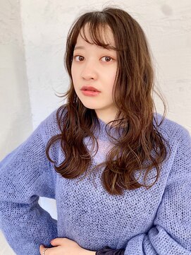 ジプソ 池袋西口(Gypso) ロングヘアゆるふわ髪質改善カラーカット２/池袋美容室
