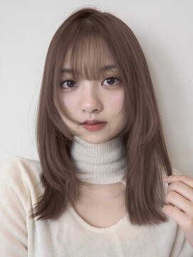 ノイ(noi) 髪質改善トリートメントミルクティーベージュカラーくびれヘア