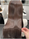 ロングヘアー縮毛矯正髪質改善　赤坂見附