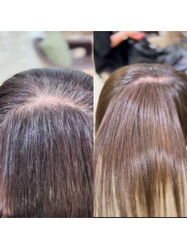 アッシュ 戸田公園店(Ash) 真っ黒な白髪染めを優しくトーンアップ