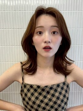 ポーチバイハニー オモテサンドウ(PORCH by HONEY omotesando) くびれヘア/レイヤーカット/センターパート/マロンブラウン2