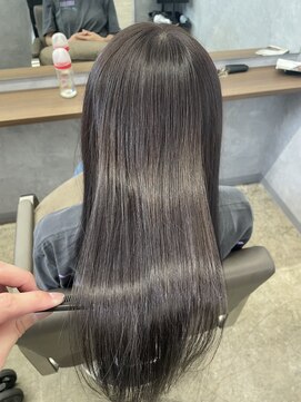 ネウィ 宮崎店(newi) バイオレット透明感カラー×艶髪髪質改善ロング