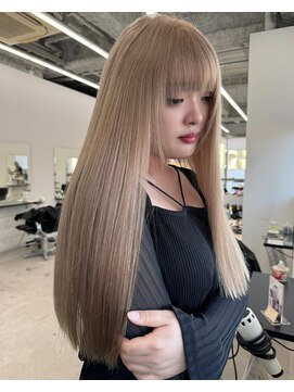 ミルクティーベージュ/ブラウンカラー/ハイトーンカラー