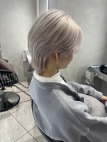 ユーフォリア 池袋東口駅前店(Euphoria)&nbsp;【Euphoria池袋/wakana】センターパート×ホワイトベージュ