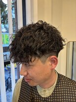 アンド グラフ(& Graph.)&nbsp;ツイストスパイラルツーブロックマッシュパーマメンズ