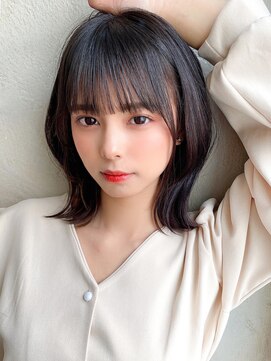 エイミーバイアフロートザガーデン 浦和店(amie by afloat the garden) シースルーバング×顔周りカットで最強小顔ボブ【浦和】