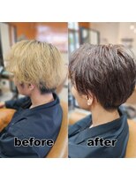 モンド ヘアクリエーション 新栄店(monde hair creation)&nbsp;【monde】before × after × 髪質改善