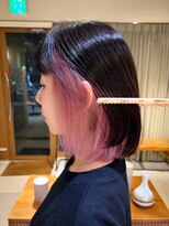マイン(mine) インナーカラー ピンクカラー デザインカラー ブリーチカラー