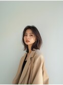 大人の抜け感ボブ」