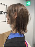 ミントアッシュとレイヤーで透明感ボブ
