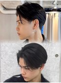 ☆曲がる縮毛フェザーショート毛流れパーマブリーチ無しダブル