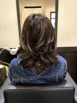 ヘアーメイク クェーサー(Hair make Quasar)&nbsp;外国人風バレイヤージュ×ソンブレグレージュカラー